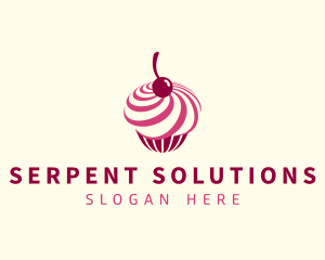 Delicious Cupcake Dessert logo design