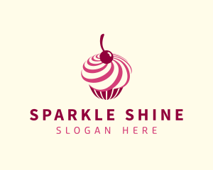 Delicious Cupcake Dessert logo design