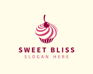 Delicious Cupcake Dessert logo design