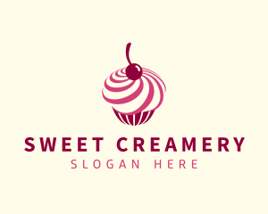 Delicious Cupcake Dessert logo design