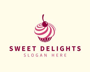 Dessert - Delicious Cupcake Dessert logo design