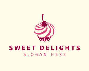 Cupcake - Delicious Cupcake Dessert logo design