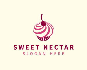 Delicious Cupcake Dessert logo design