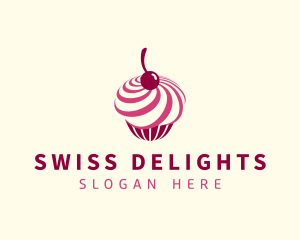 Delicious Cupcake Dessert logo design