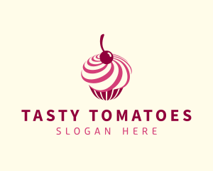 Delicious Cupcake Dessert logo design