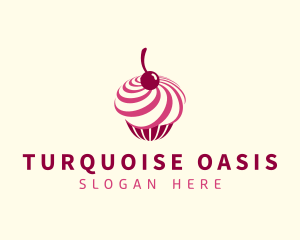 Delicious Cupcake Dessert logo design