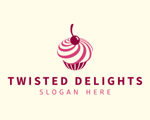 Delicious Cupcake Dessert logo design