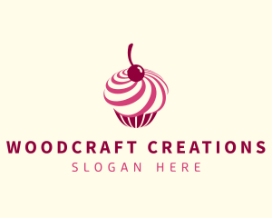 Delicious Cupcake Dessert logo design