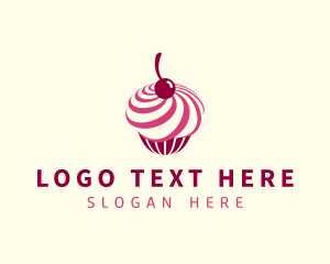Sweet - Delicious Cupcake Dessert logo design