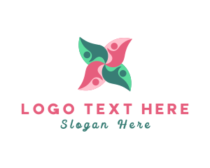 Startup - People Flower Community Foundation logo design