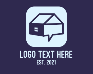 Mortgage - Blue House App logo design