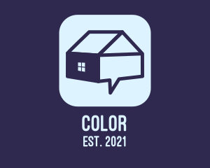 Meeting - Blue House App logo design