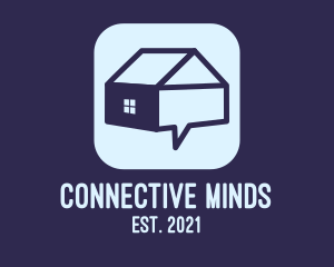 Meeting - Blue House App logo design