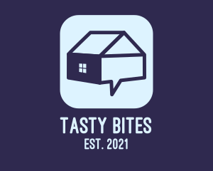 Icon - Blue House App logo design