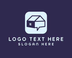 Blue House App logo design