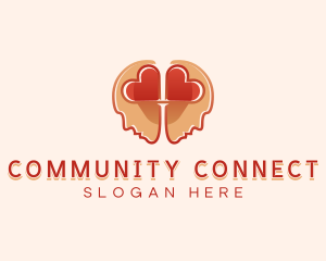 Heart Brain Connection logo design