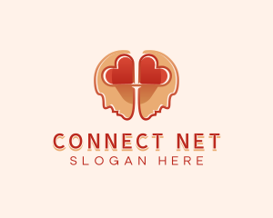 Heart Brain Connection logo design