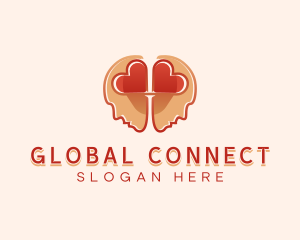 Heart Brain Connection logo design