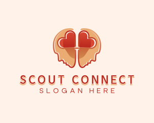 Heart Brain Connection logo design