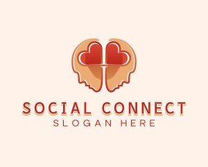 Heart Brain Connection logo design