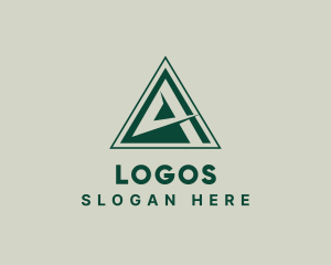 Professional Geometric Letter A Logo