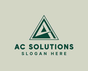 Professional Geometric Letter A logo design