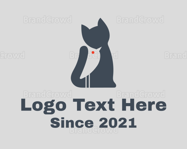 Bird Cat Animals Logo