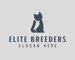 Bird Cat Animals  logo design