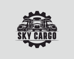 Logistics Cargo Trucking logo design