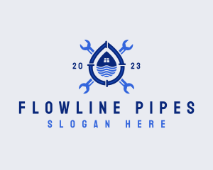 Pipe Droplet Plumber logo design