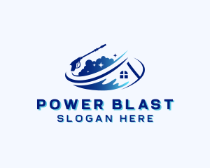 Residential Roof Power Washing logo design