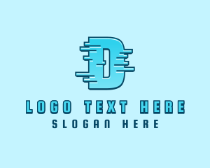 Pixel - Digital Business Letter D logo design