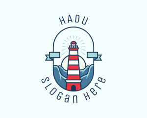 Tourism - Sunset Nautical Lighthouse logo design