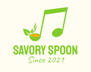 Soup - Green Soup Note logo design