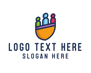 Teamwork - Creative Human Shield Organization logo design