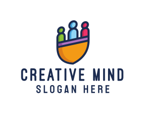 Creative Human Shield Organization logo design