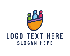 Teenager - Creative Human Shield Organization logo design