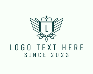 Troop - Wings Shield Crown Academy logo design