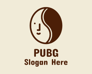 Coffee Bean Face  Logo
