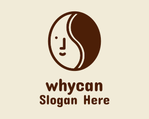 Coffee Bean Face  Logo