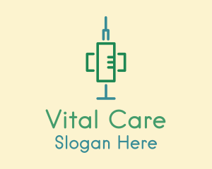 Tool - Medical Syringe Tool logo design