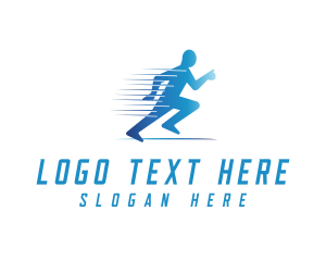 Jogging - Fun Run Athlete Race logo design