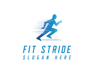 Jog - Fun Run Athlete Race logo design