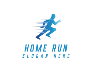 Fun Run Athlete Race logo design