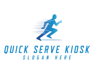 Fun Run Athlete Race logo design