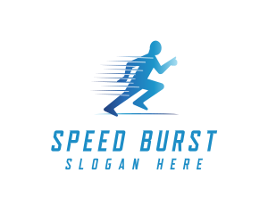 Sprinting - Fun Run Athlete Race logo design
