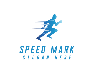 Fun Run Athlete Race logo design