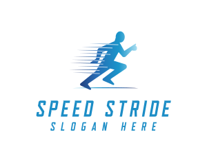 Fun Run Athlete Race logo design