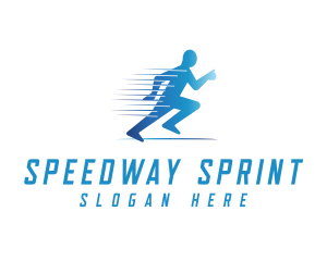 Fun Run Athlete Race logo design