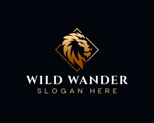 Wild Lion Animal logo design